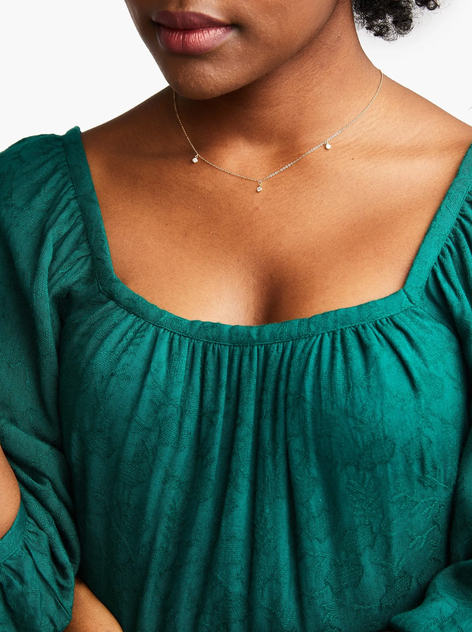 Triple Stella Drop Necklace sold by Able product image thumbnail 2