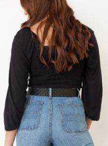 Alma Smocked Top sold by Able