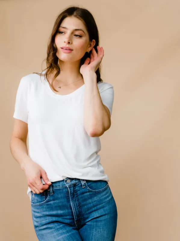 Mae Drapey Tee sold by Able