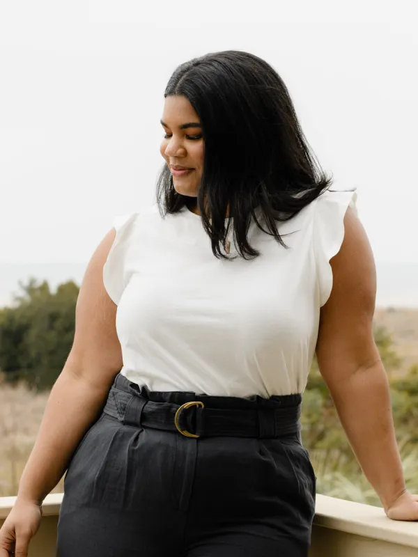 Toni Ruffle Tank made by Able