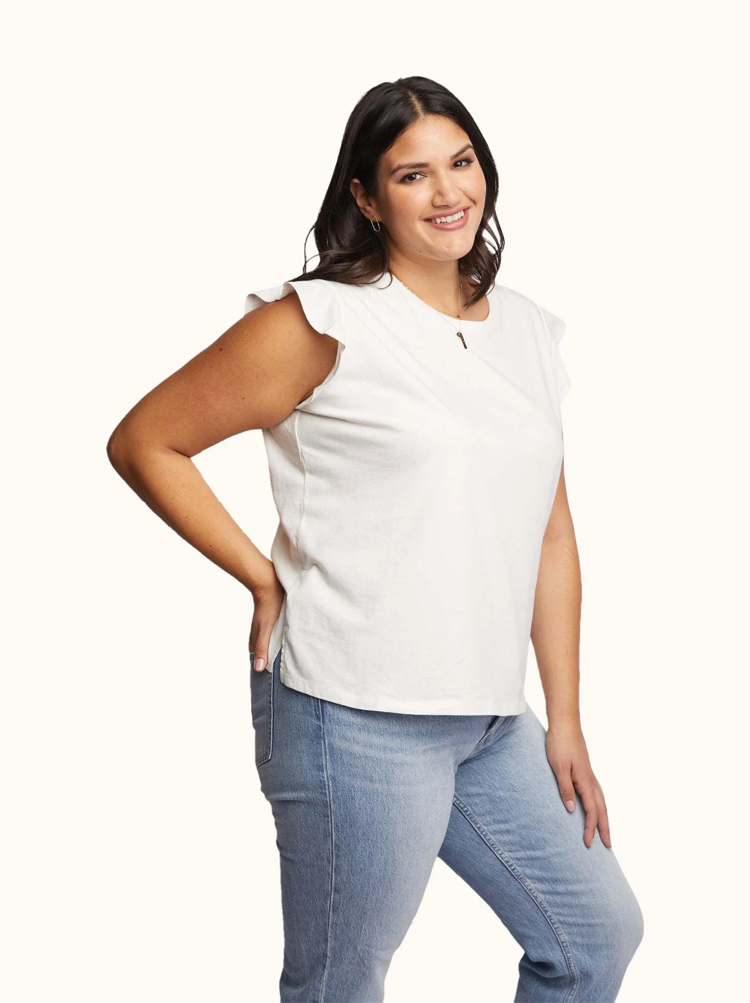 Toni Ruffle Tank sold by Able product image thumbnail 3