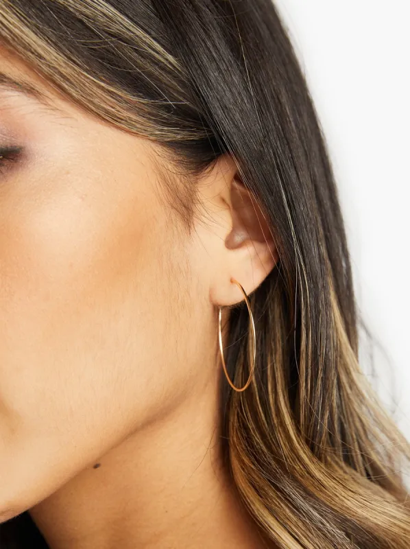 Medium Thin Hoops sold by Able