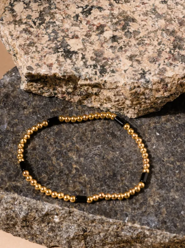 Onyx Station Beaded Bracelet sold by Able