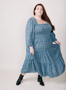 Joyce Smocked Maxi Dress sold by Able