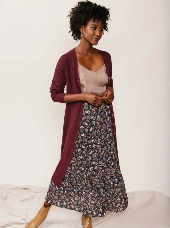 Catherine Flounce Maxi Skirt made by Able