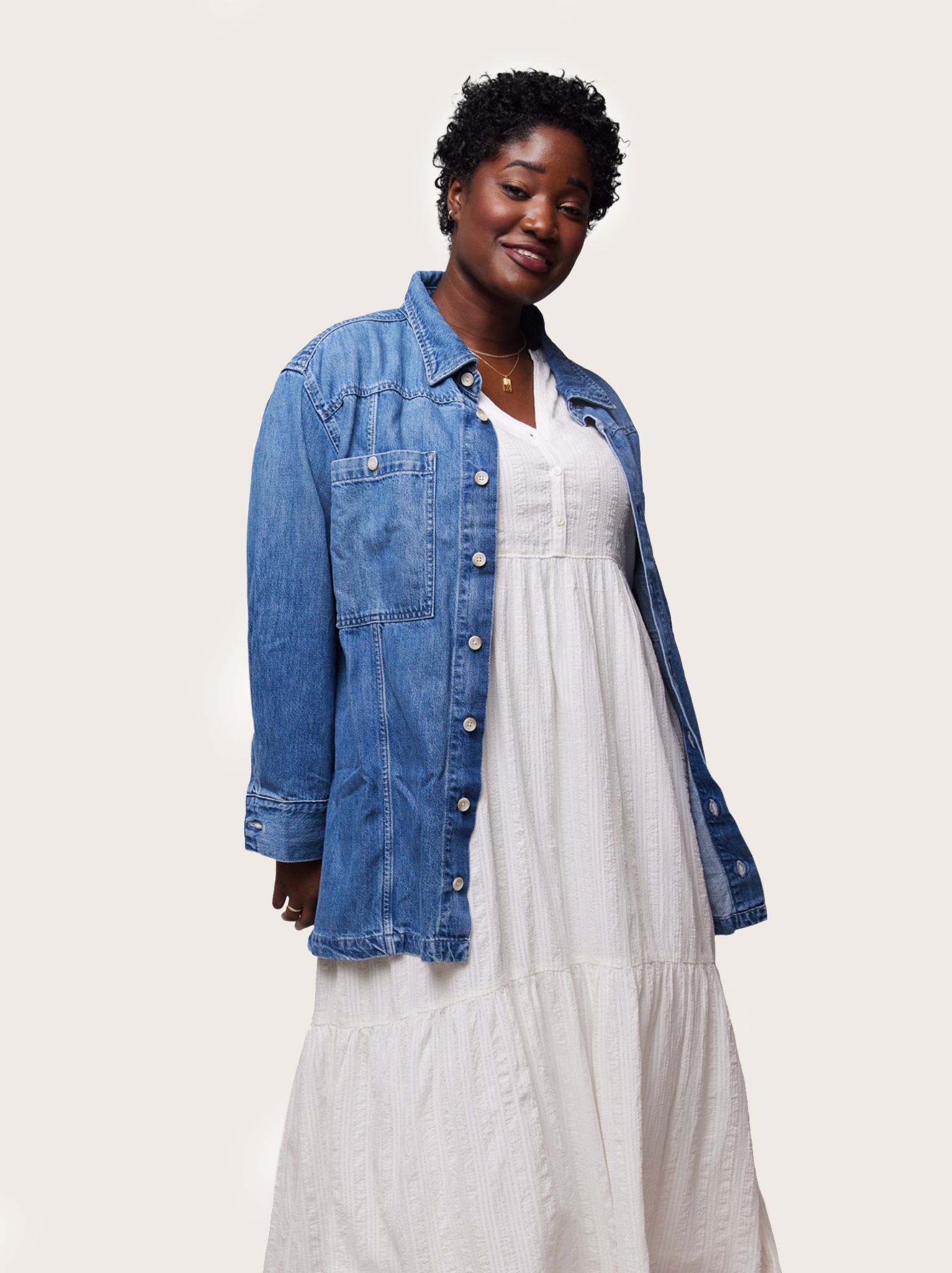 Joan Denim Shacket sold by Able product image thumbnail 3