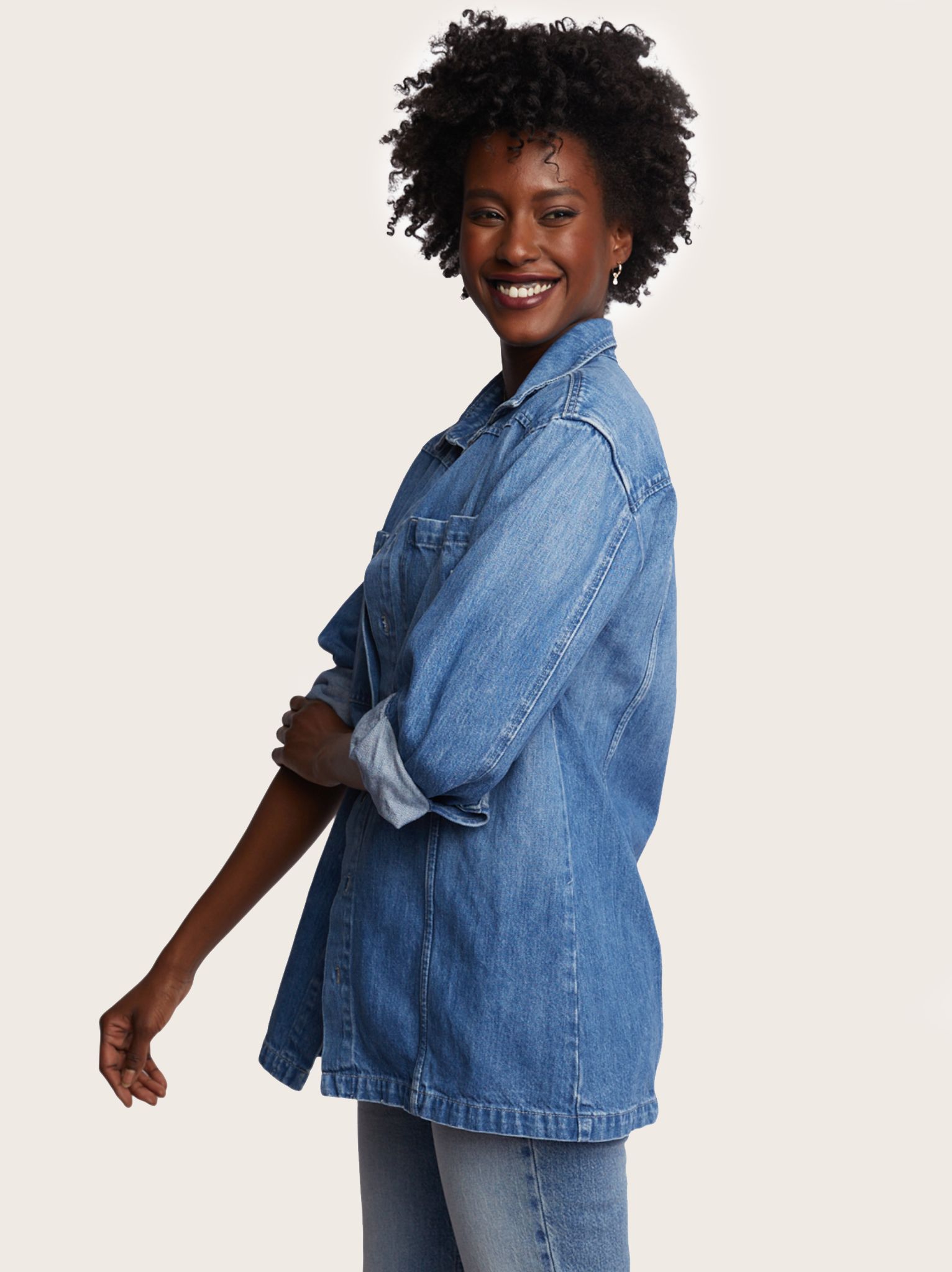 Joan Denim Shacket sold by Able product image thumbnail 2