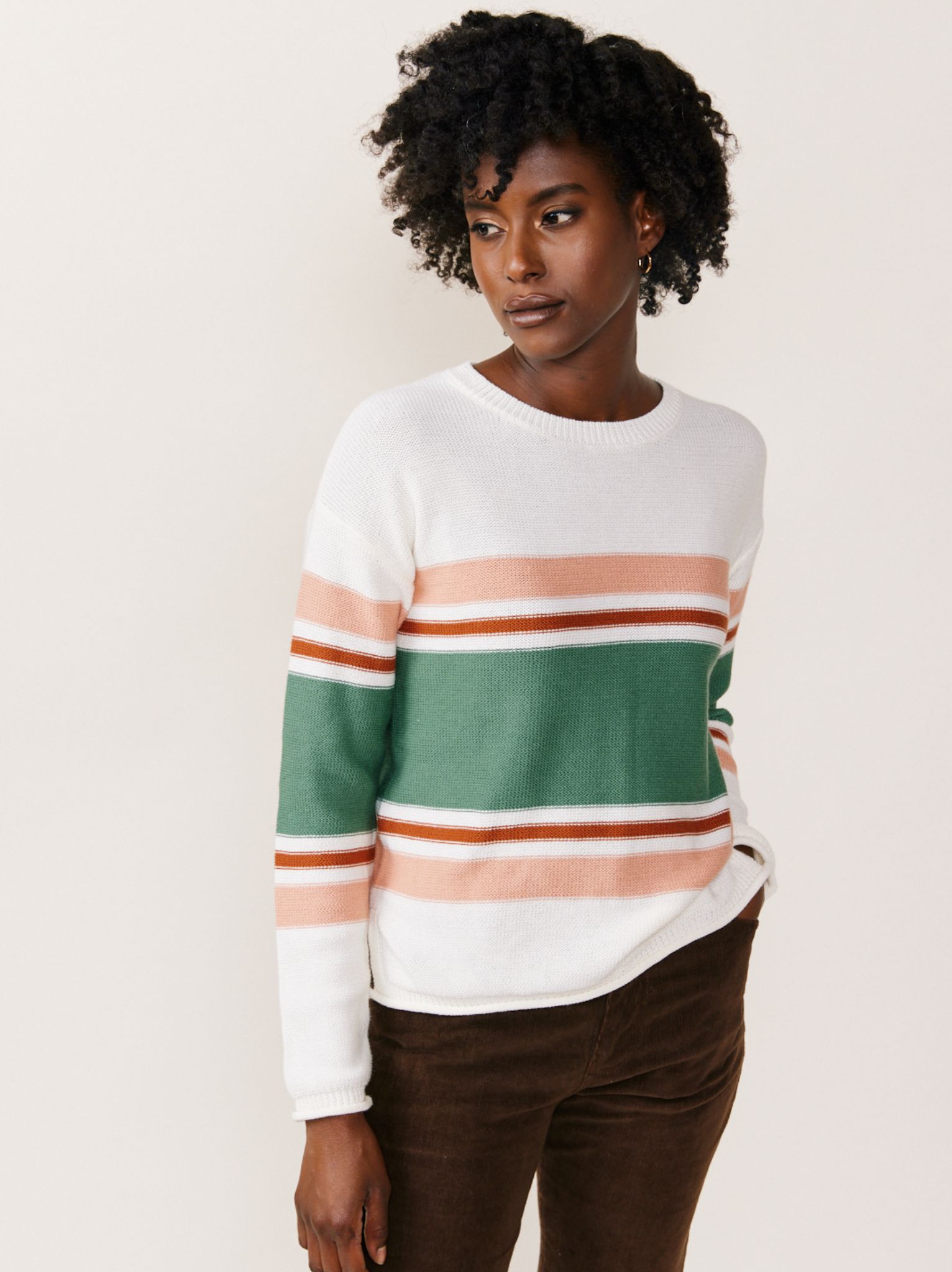 Suzanne Multi-Colored Striped Pullover sold by Able