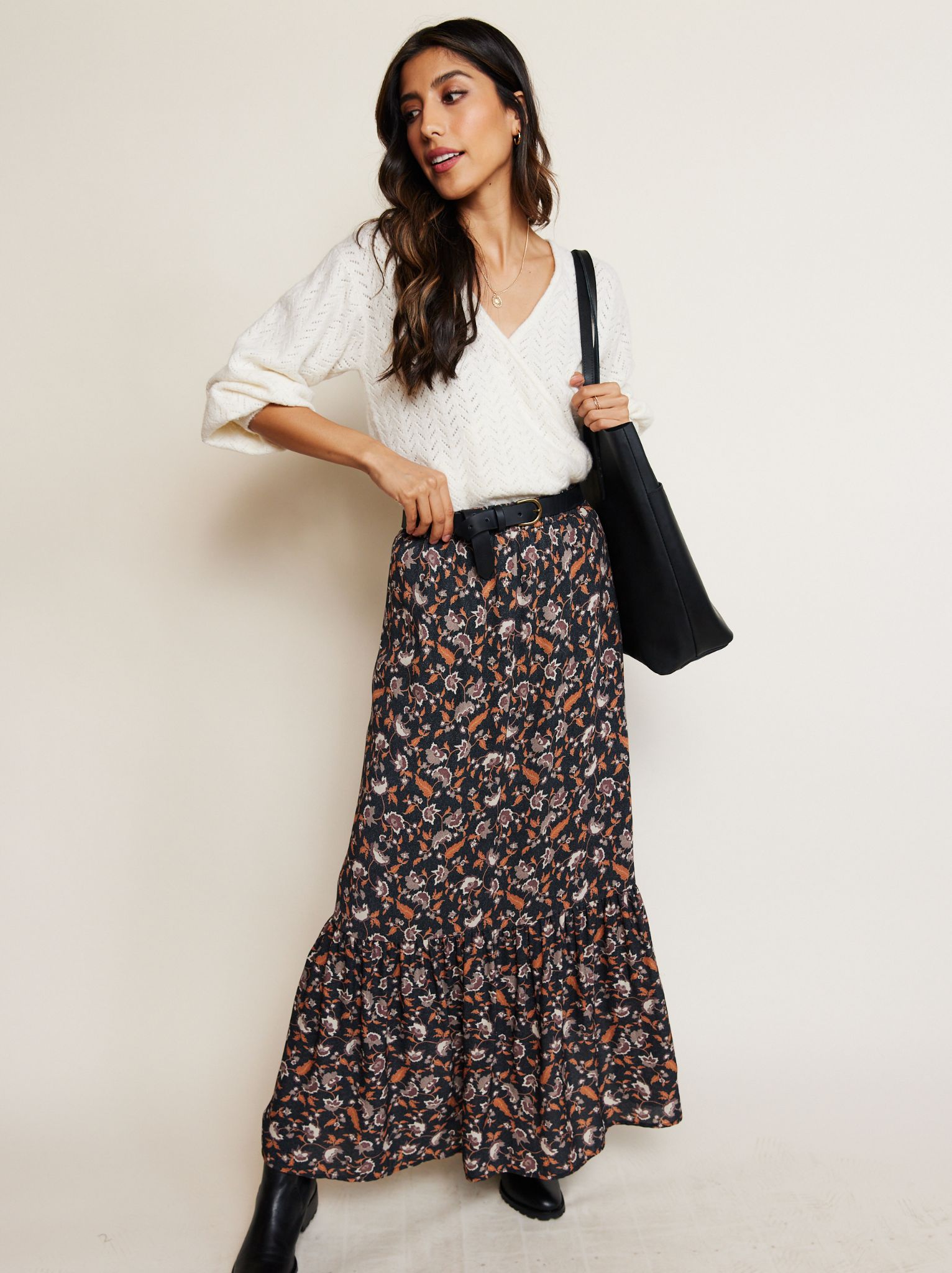 Catherine Flounce Maxi Skirt sold by Able product image thumbnail 3