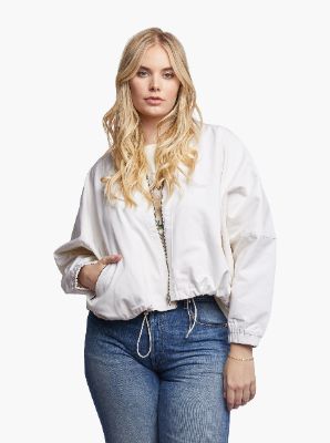 Bourke Crop Bomber Jacket sold by Able