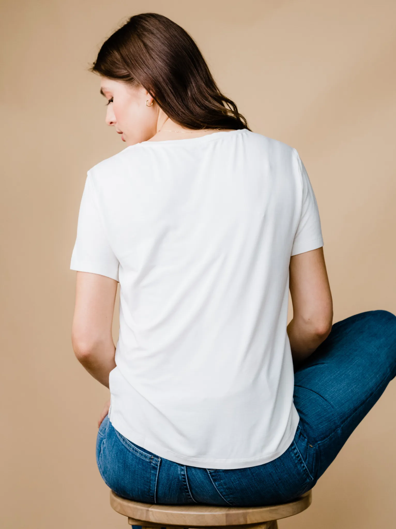 Meghan Drapey V-Neck Tee sold by Able product image thumbnail 4