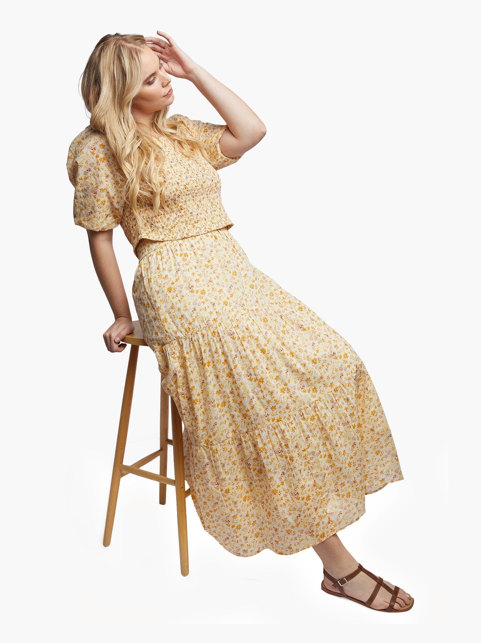 Harper Tiered Maxi Skirt sold by Able product image thumbnail 2