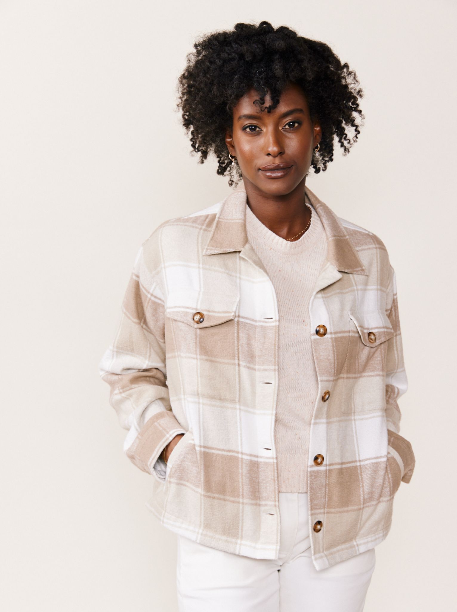 Gianna Brushed Plaid Jacket sold by Able product image thumbnail 2