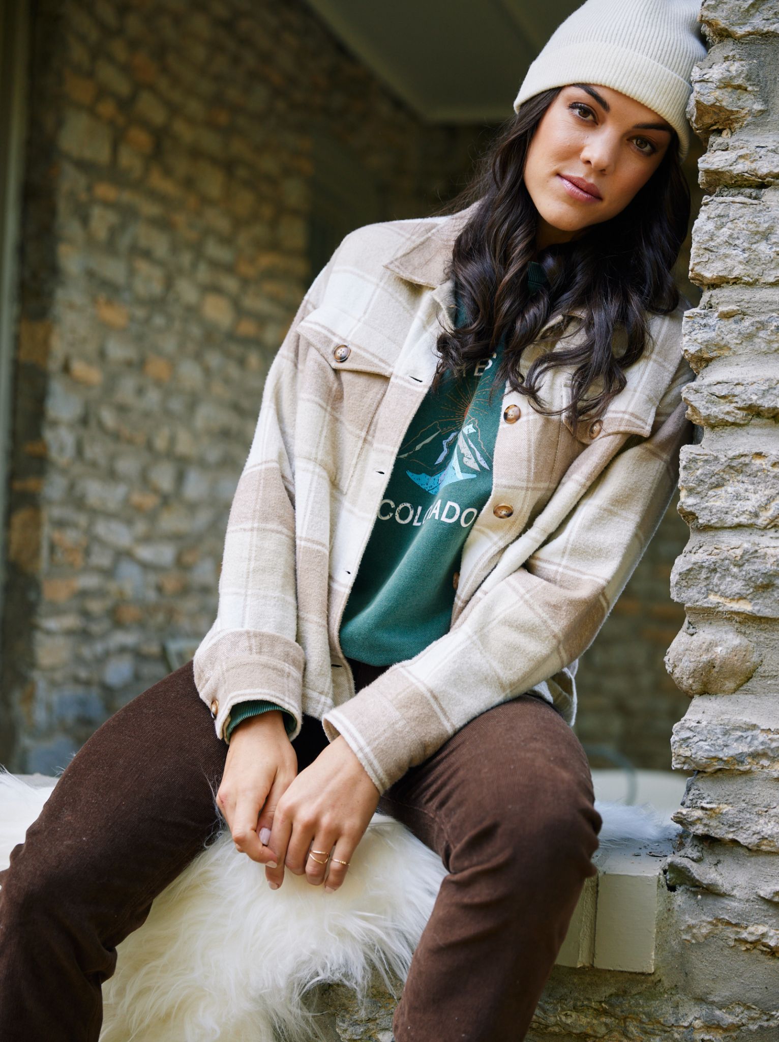 Gianna Brushed Plaid Jacket sold by Able product image thumbnail 3