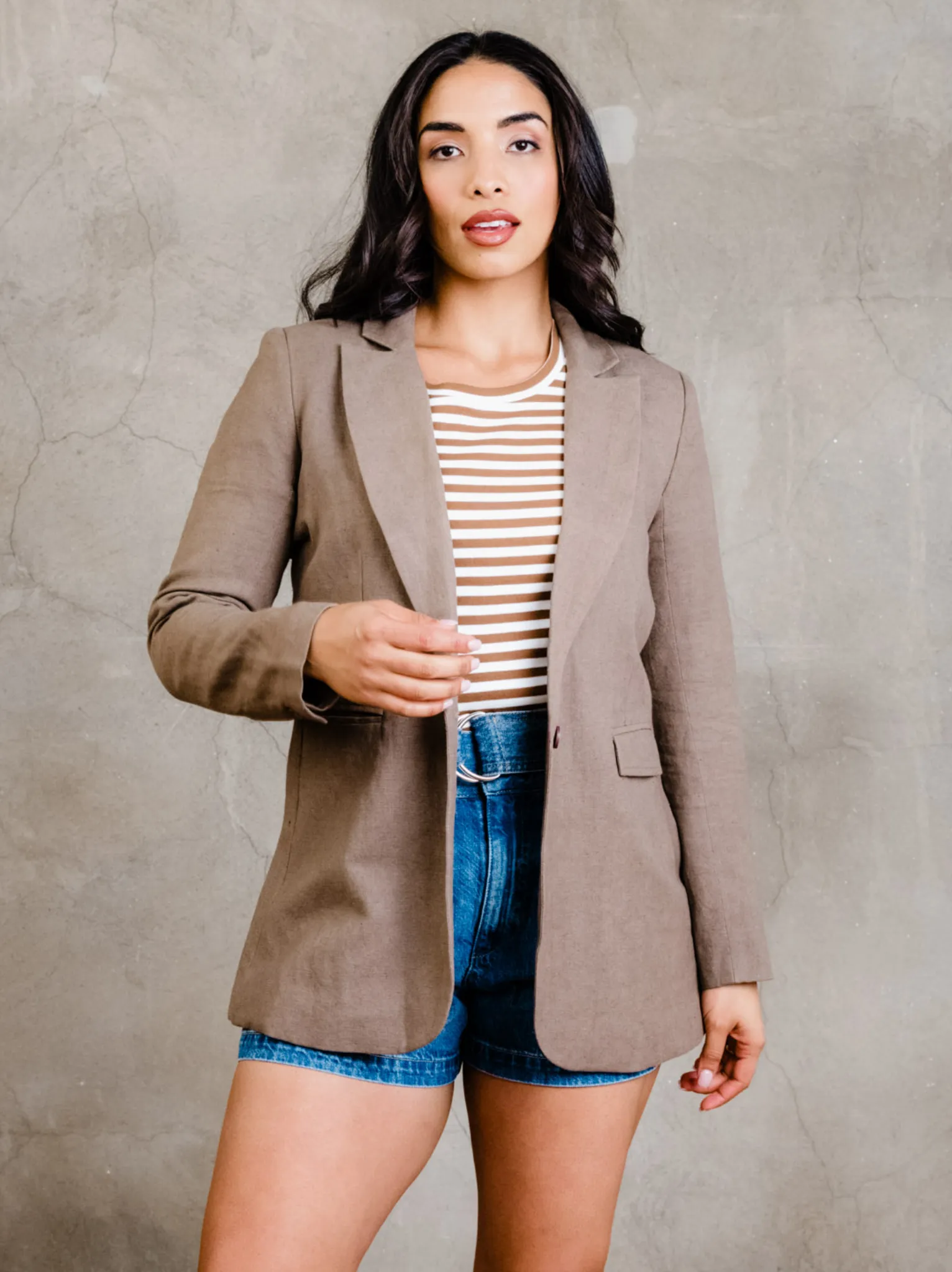 Heather Linen Blazer sold by Able product image thumbnail 5