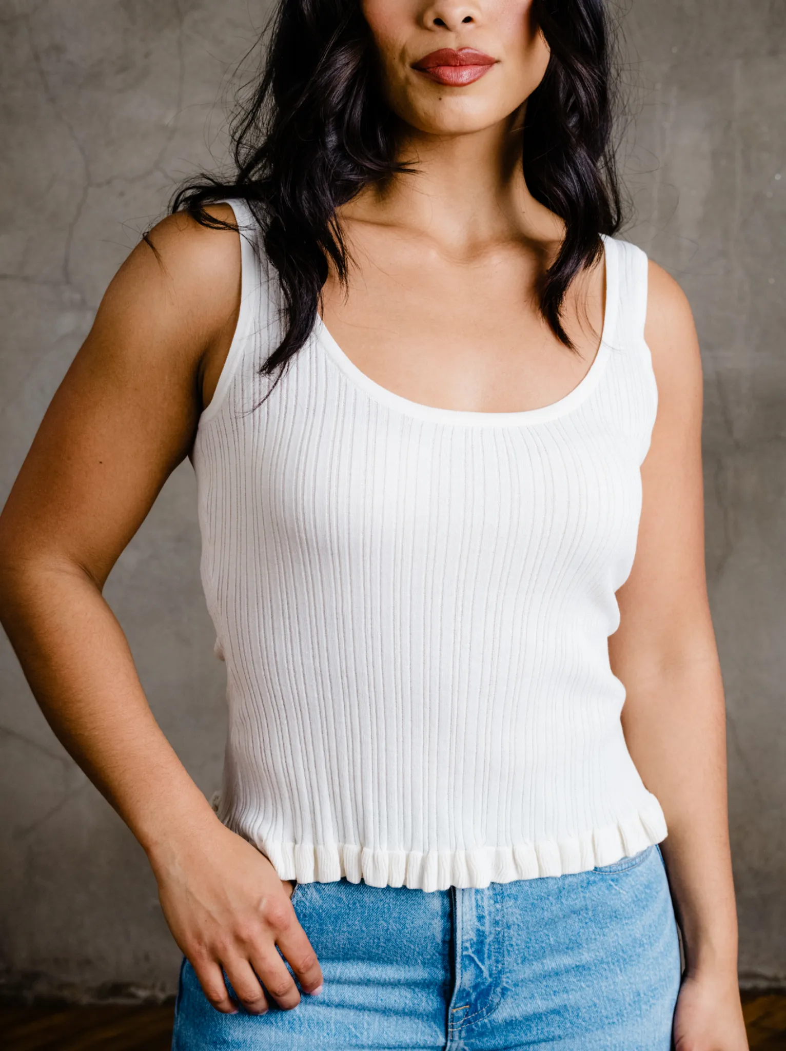 Hadley Rib-Knit Tank sold by Able