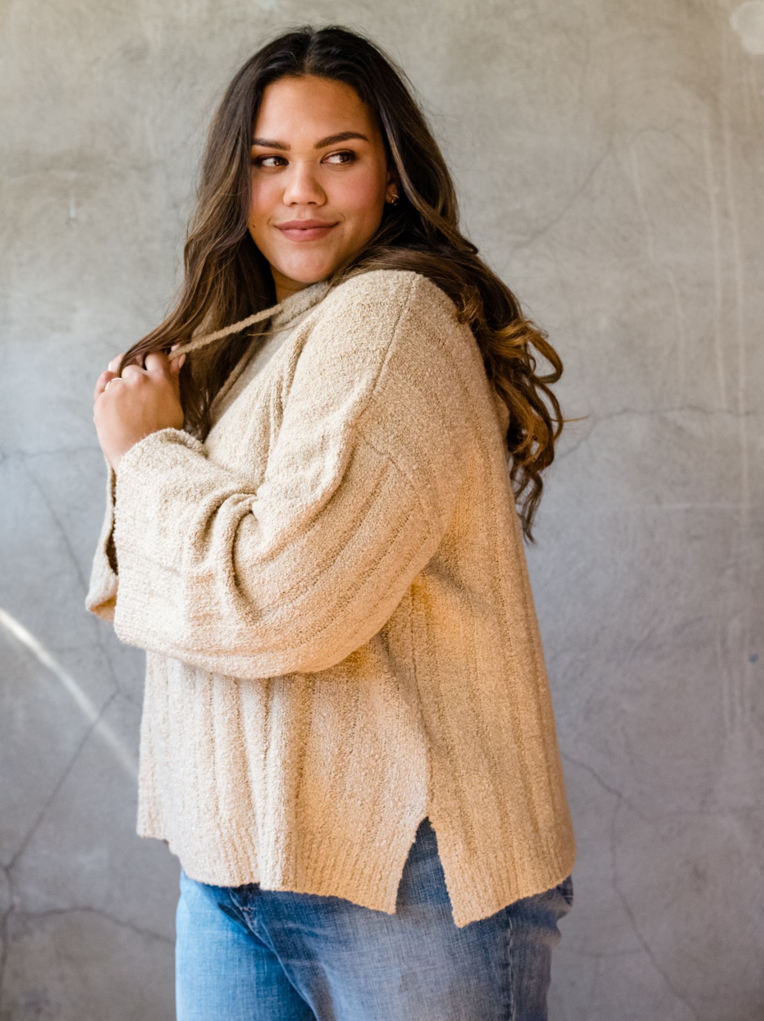 Harlow Boucle Sweater Hoodie sold by Able product image thumbnail 3