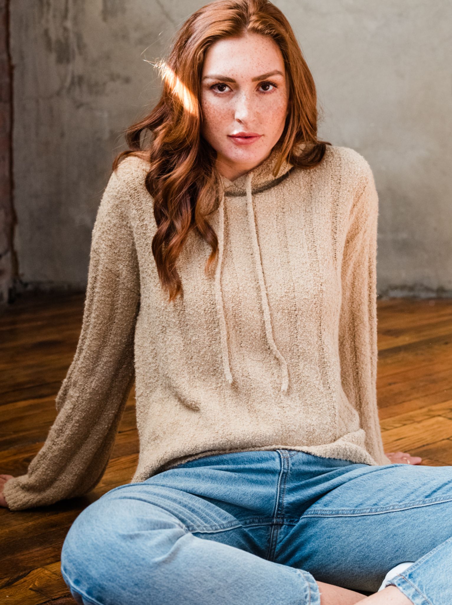 Harlow Boucle Sweater Hoodie sold by Able product image thumbnail 2