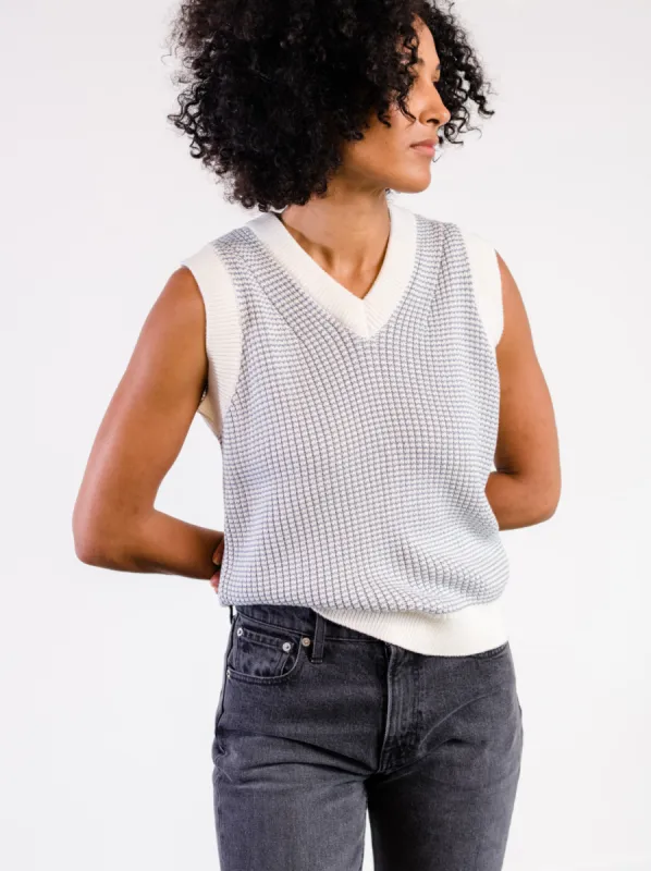Liza V-Neck Sweater Vest sold by Able