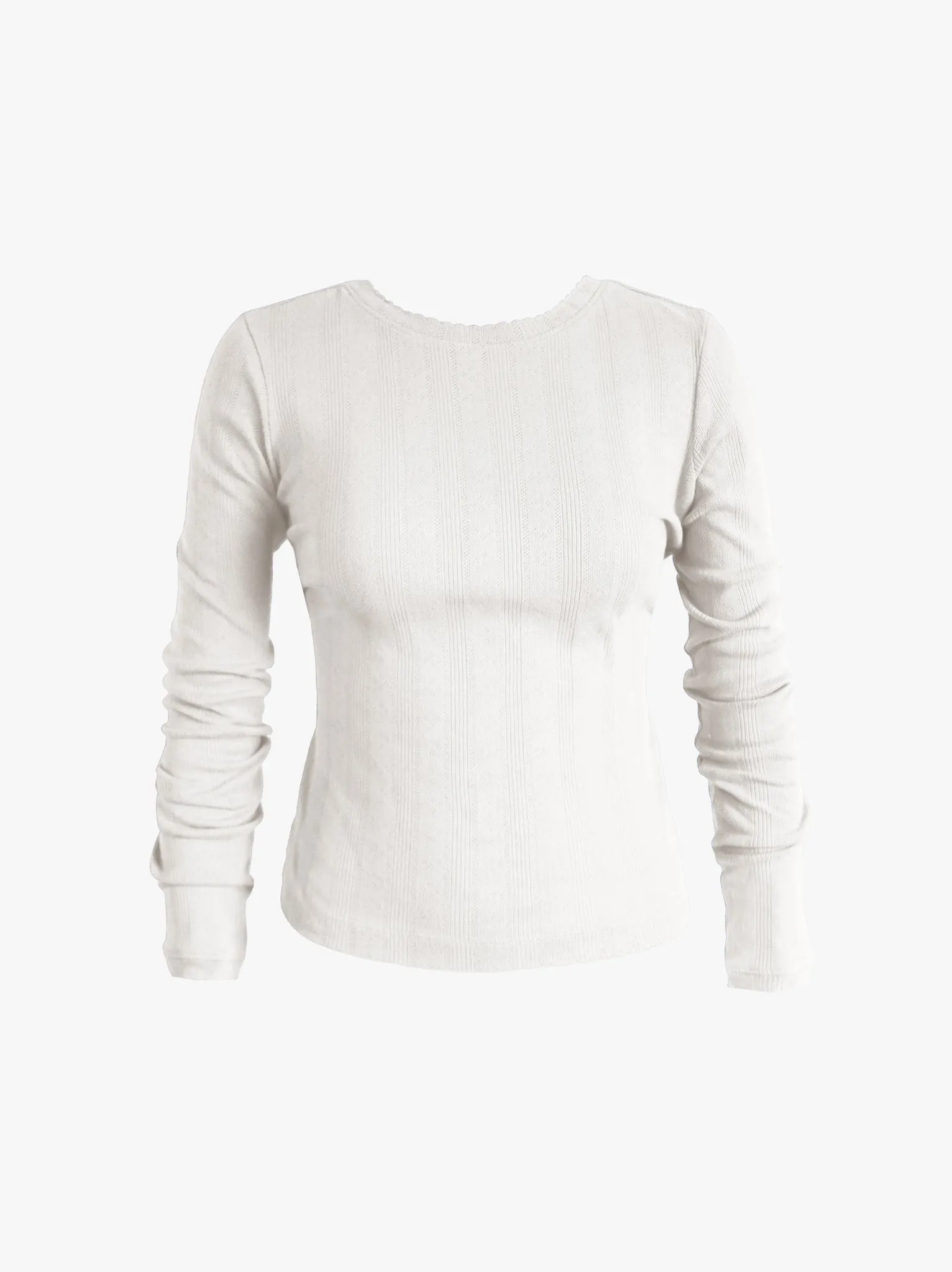 Harper Pointelle Knit Top sold by Able product image thumbnail 4