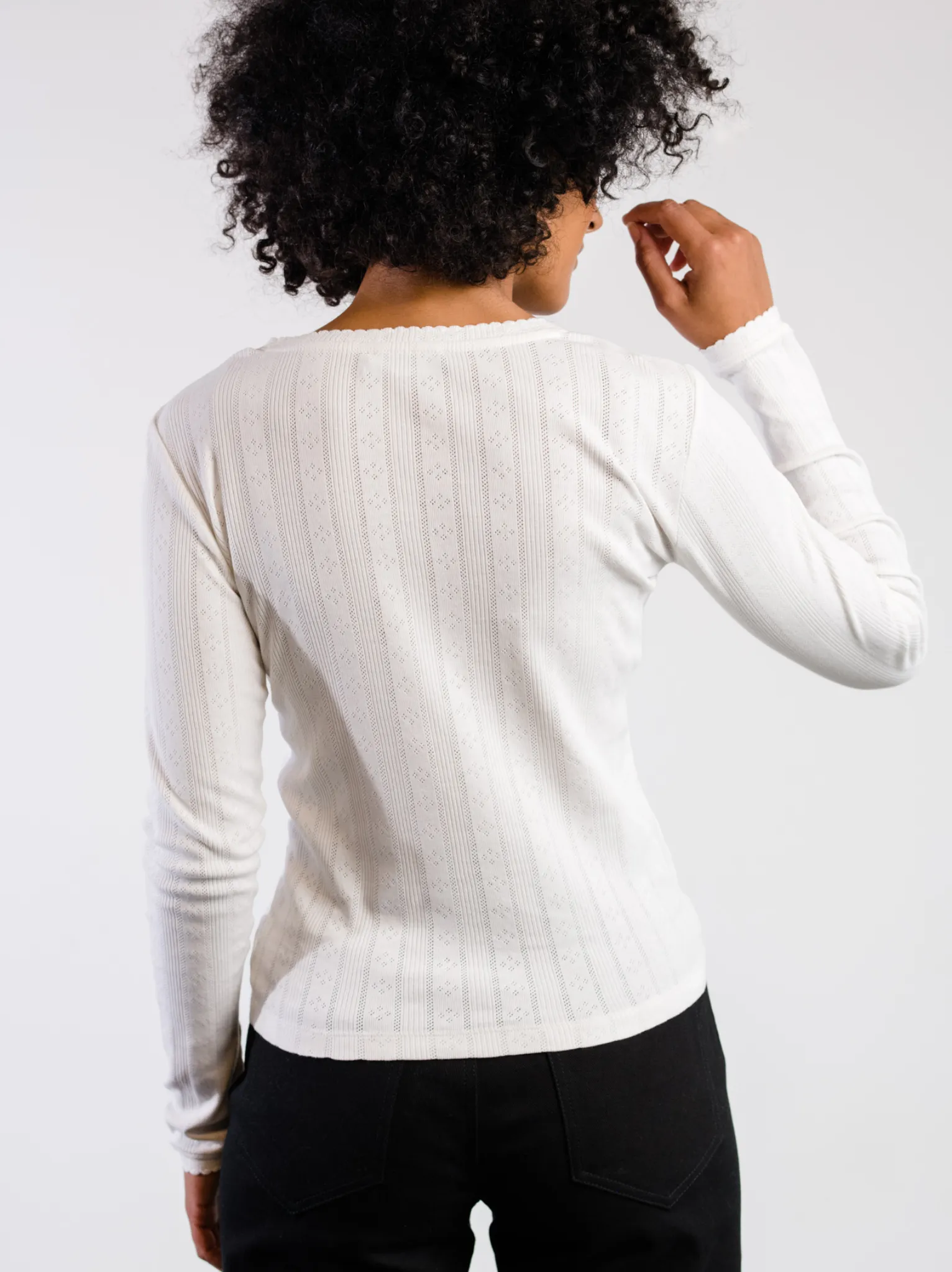 Harper Pointelle Knit Top sold by Able product image thumbnail 3