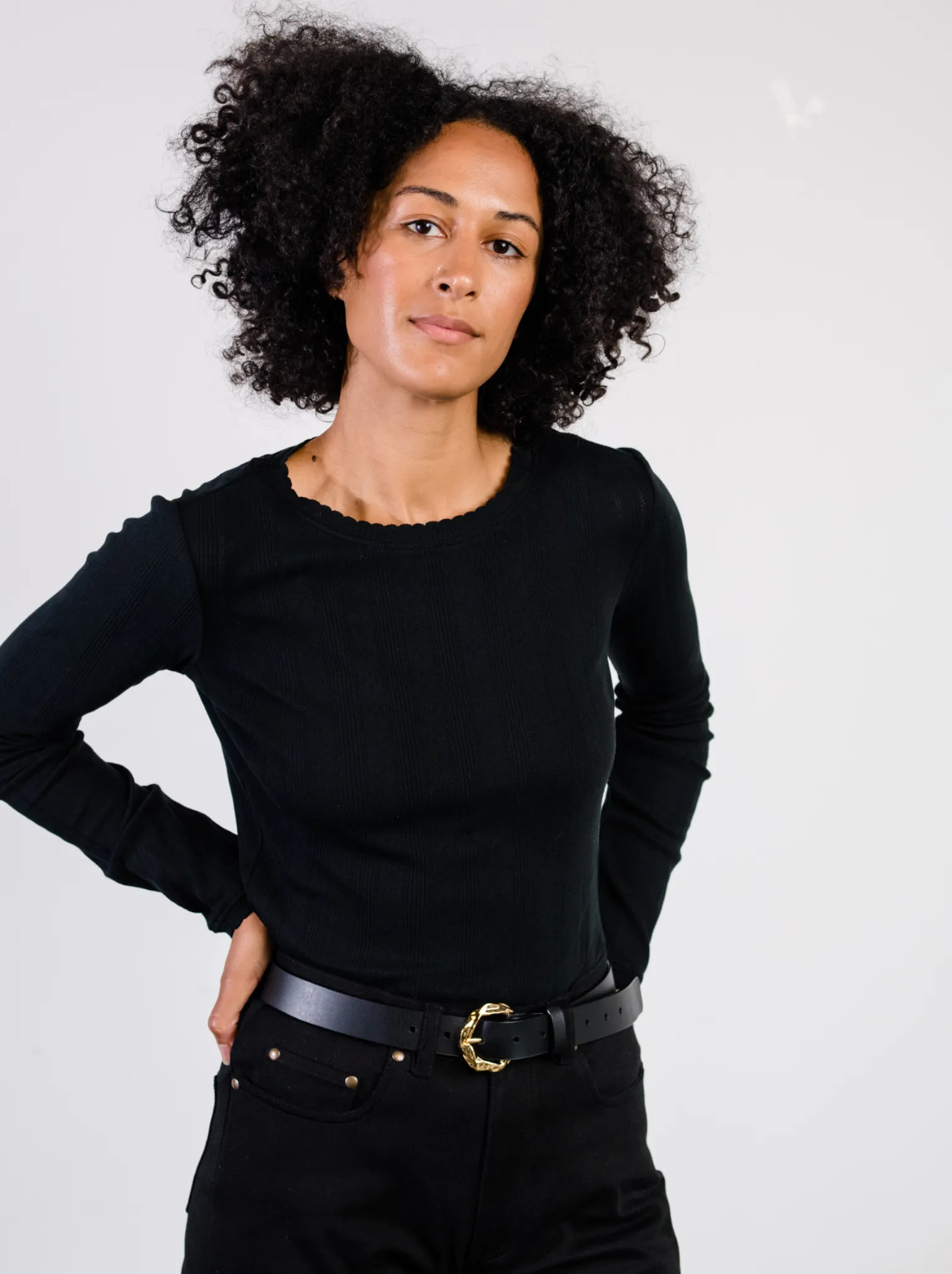 Harper Pointelle Knit Top sold by Able product image thumbnail 5