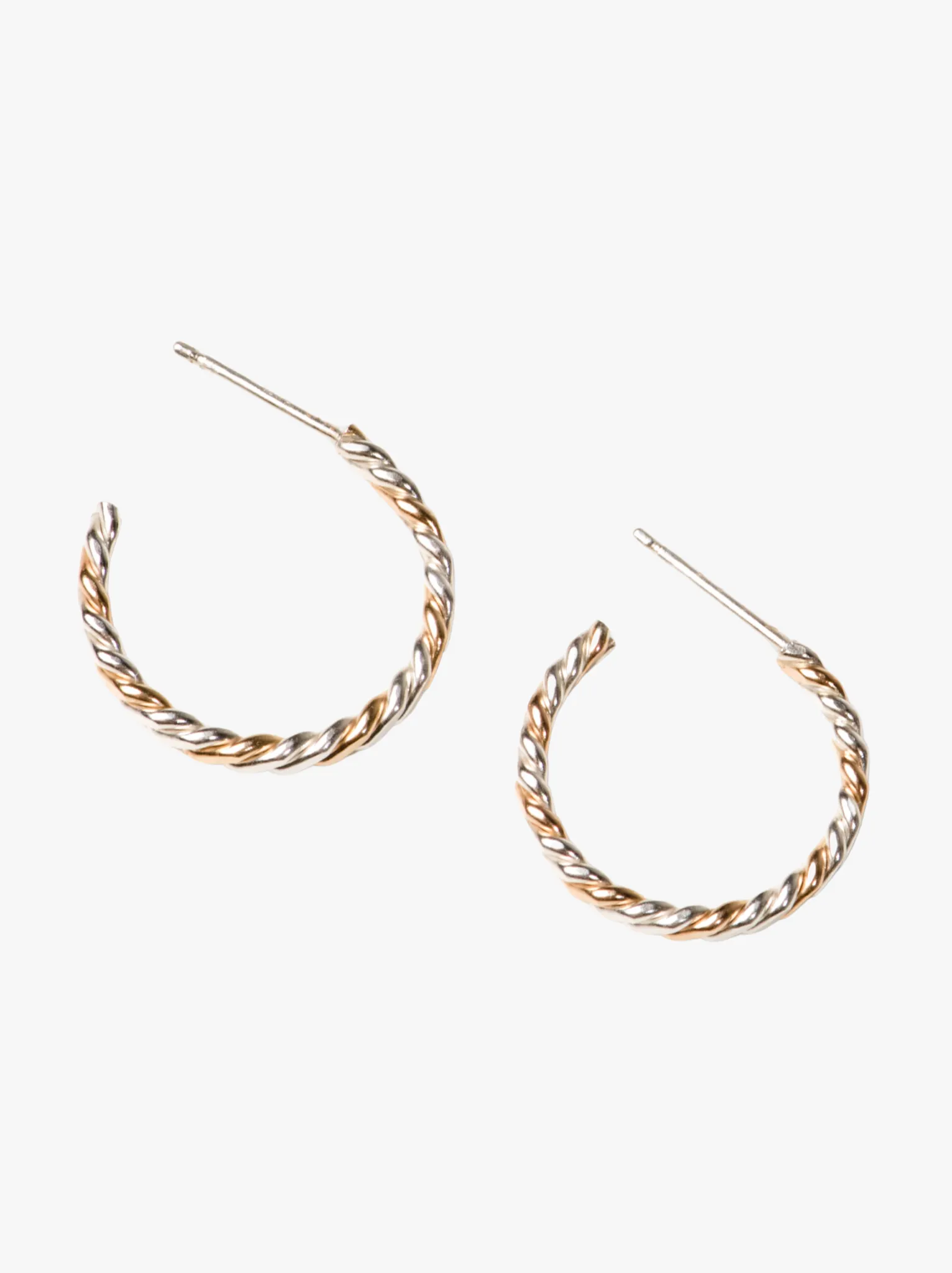 Two-Tone Twist Hoops sold by Able