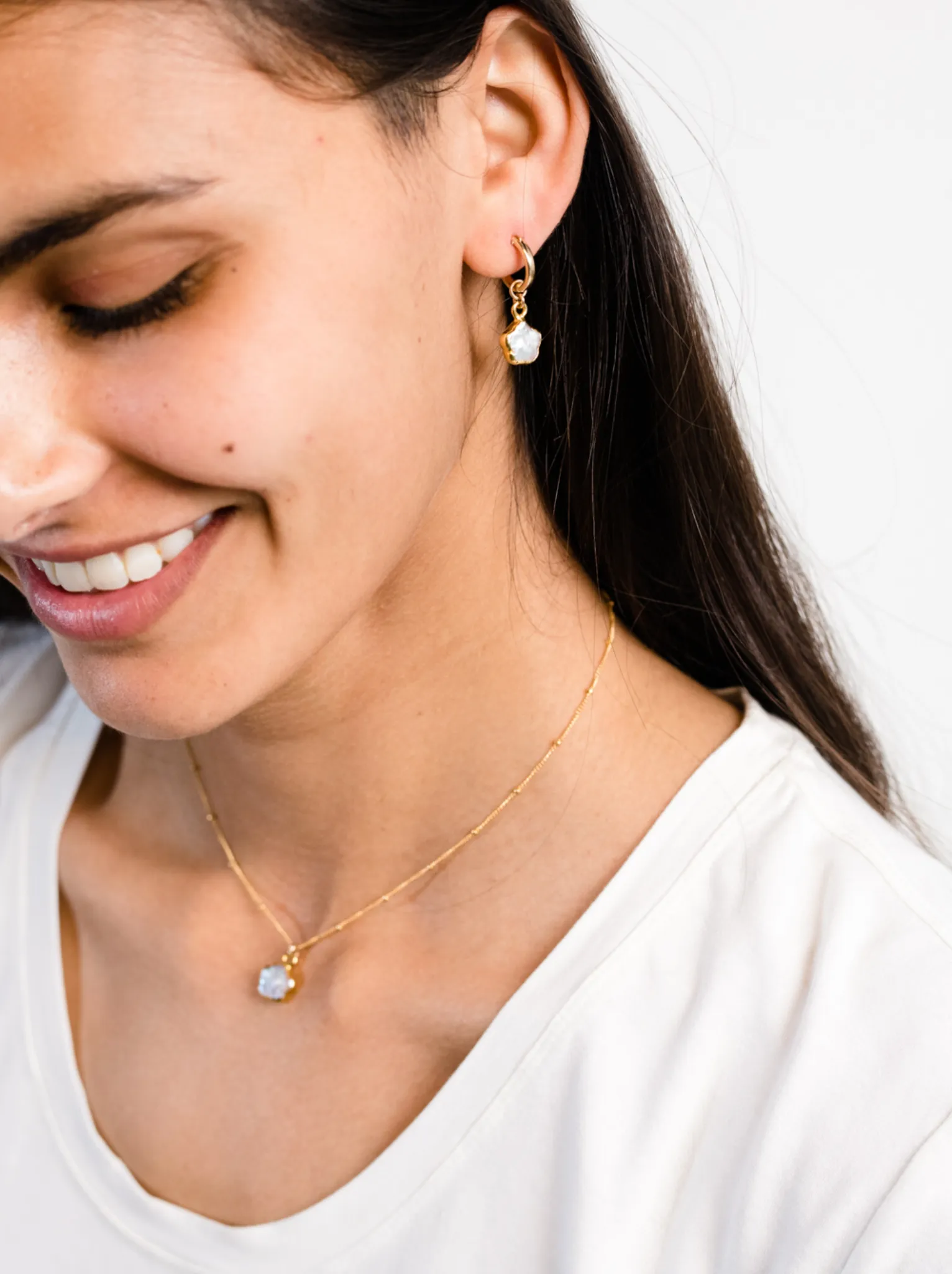 Pearl Flower Necklace sold by Able product image thumbnail 3