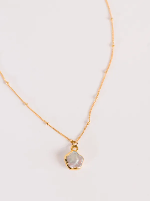 Pearl Flower Necklace sold by Able