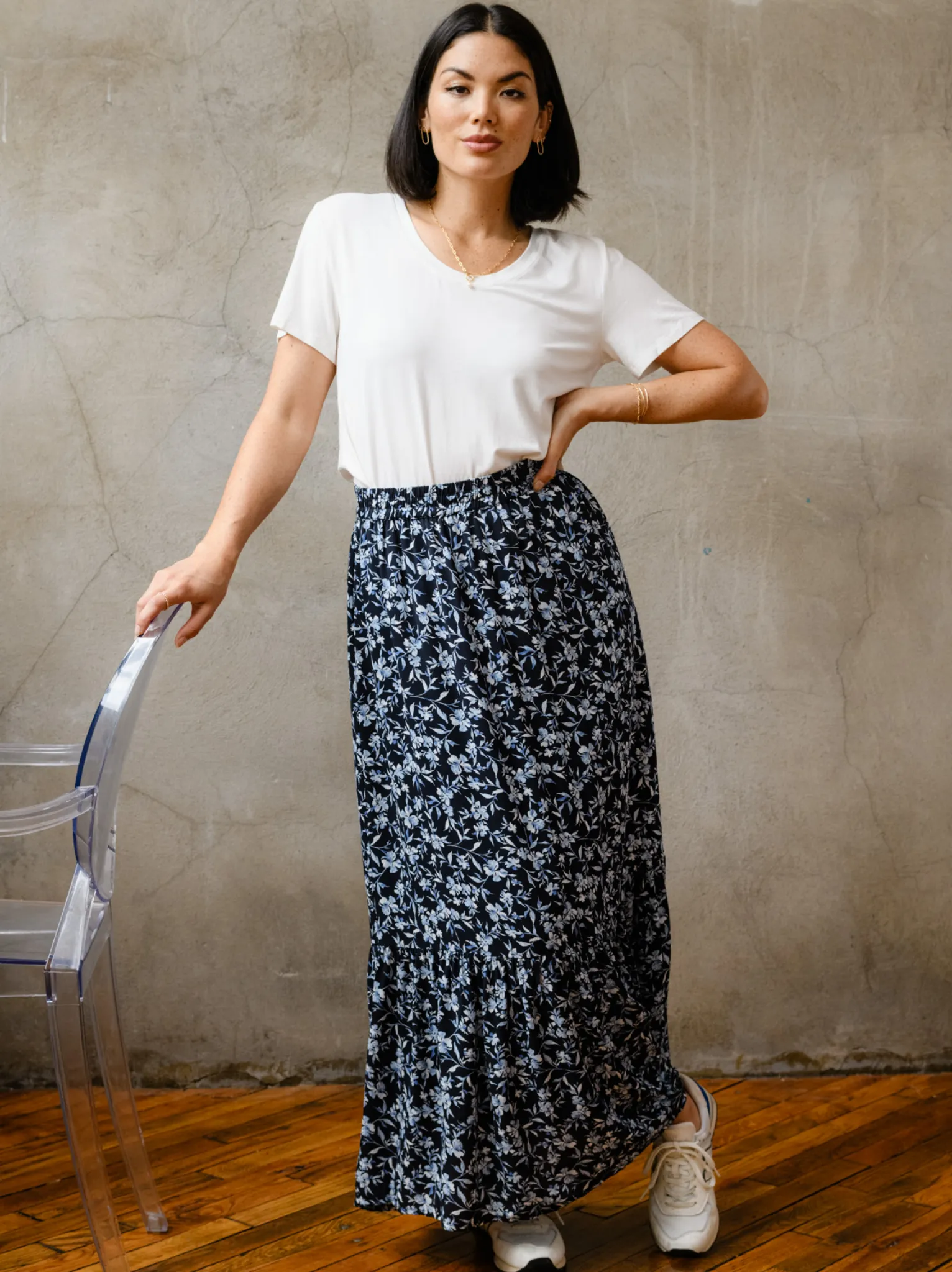 Catherine Maxi Flounce Skirt sold by Able product image thumbnail 2