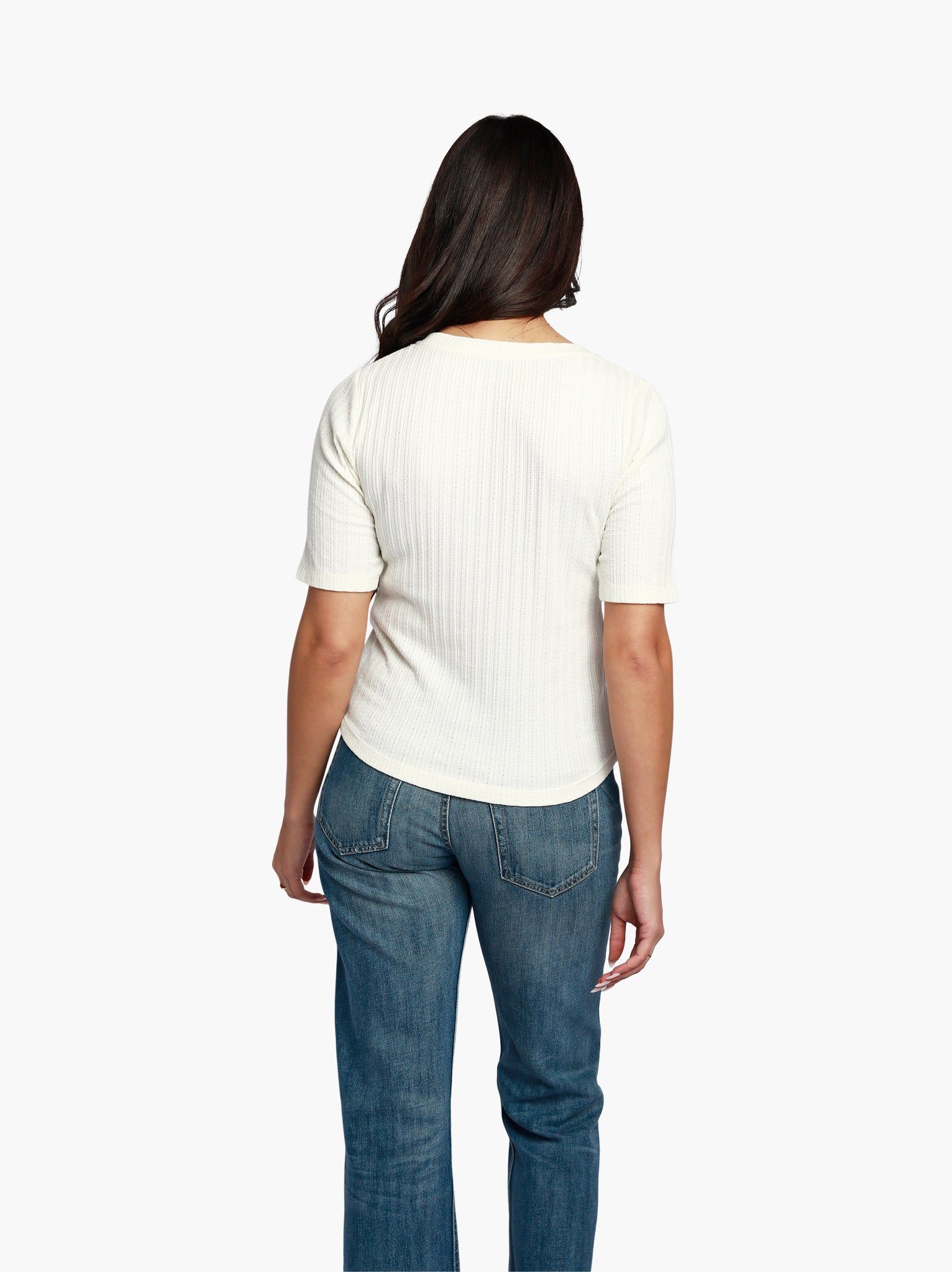Theresa Pointelle Rib Tee sold by Able product image thumbnail 3