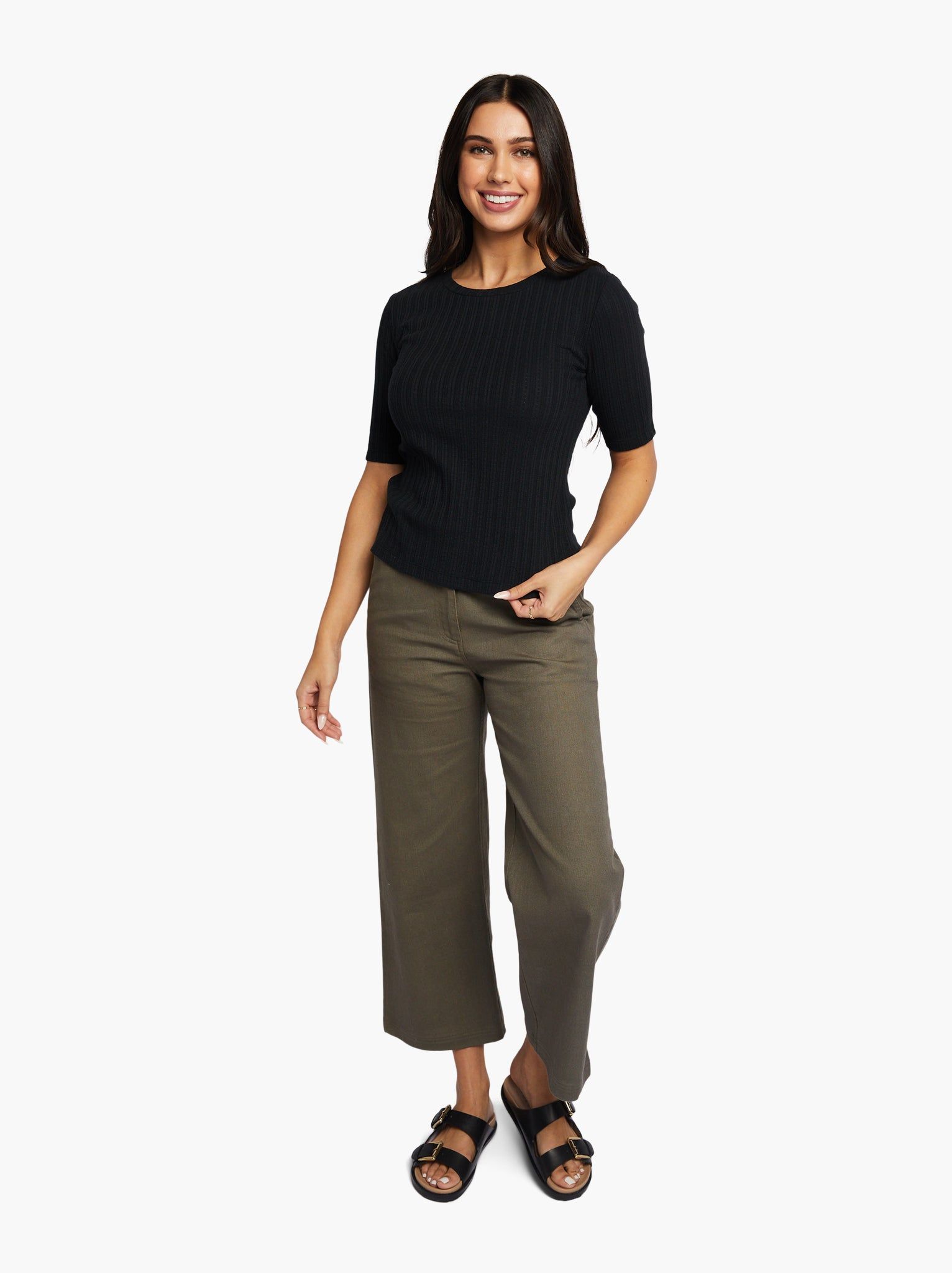 Theresa Pointelle Rib Tee sold by Able product image thumbnail 5