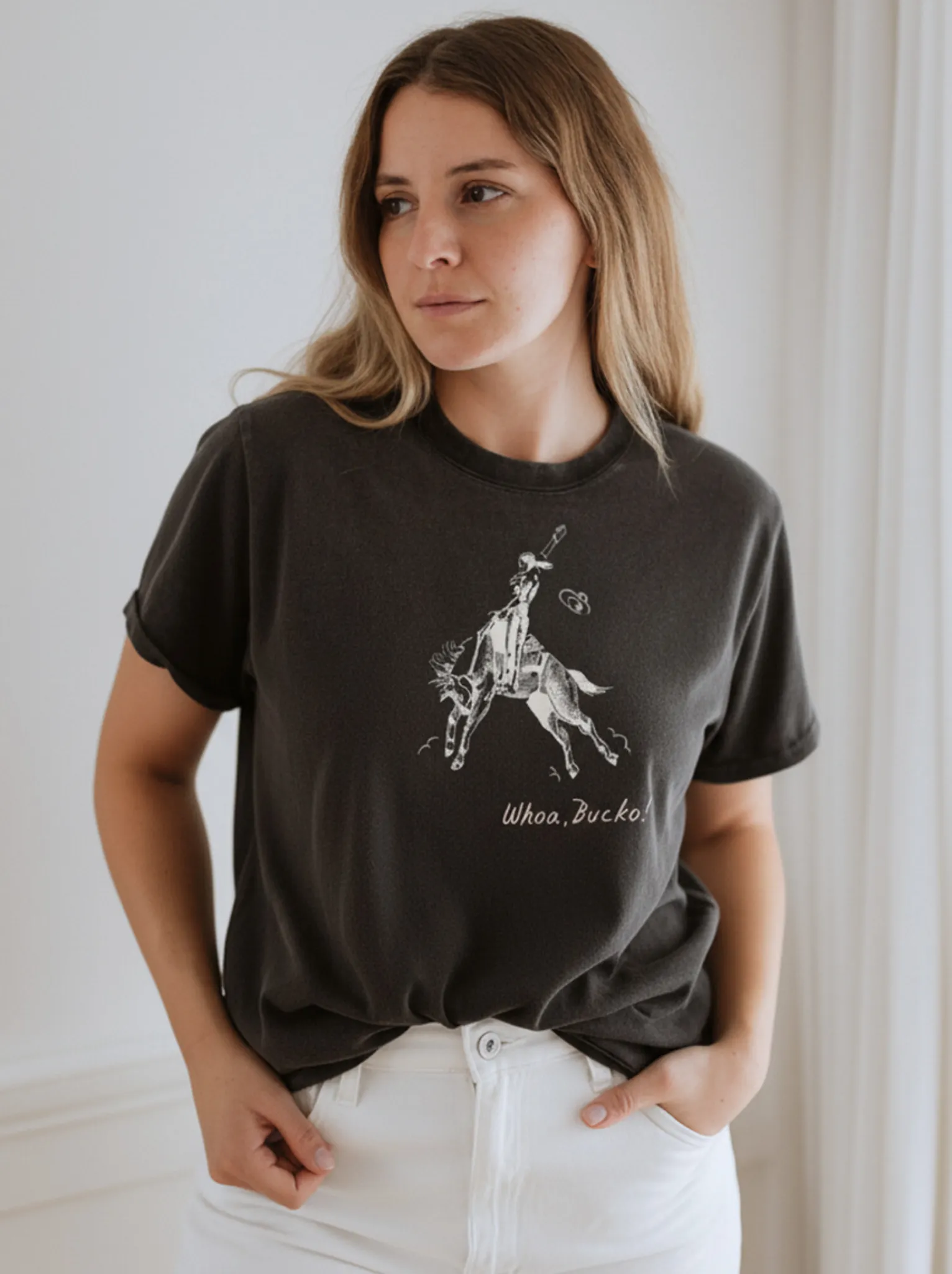 Whoa Bucko Tee sold by Able