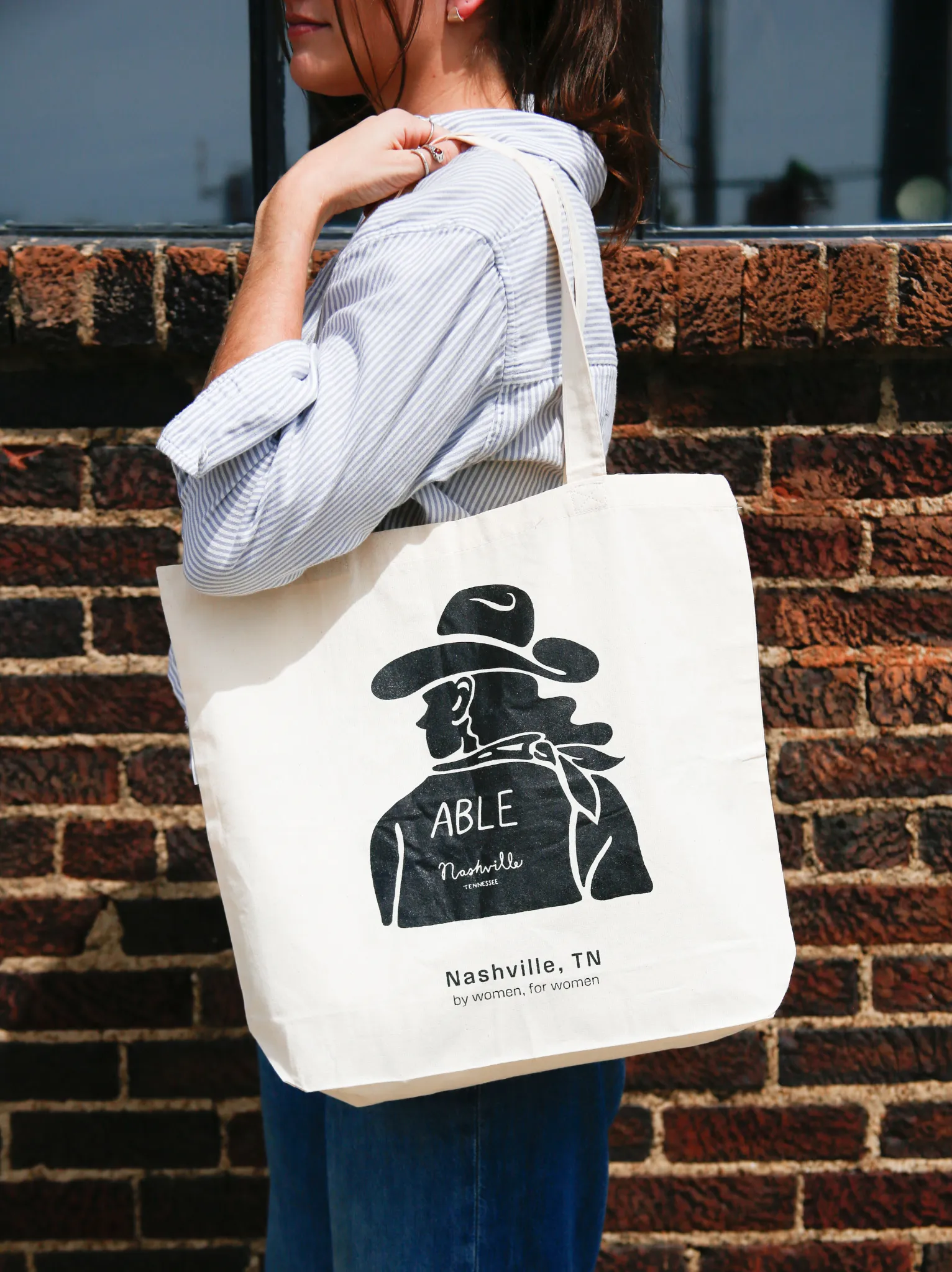 Aidan Canvas Tote sold by Able