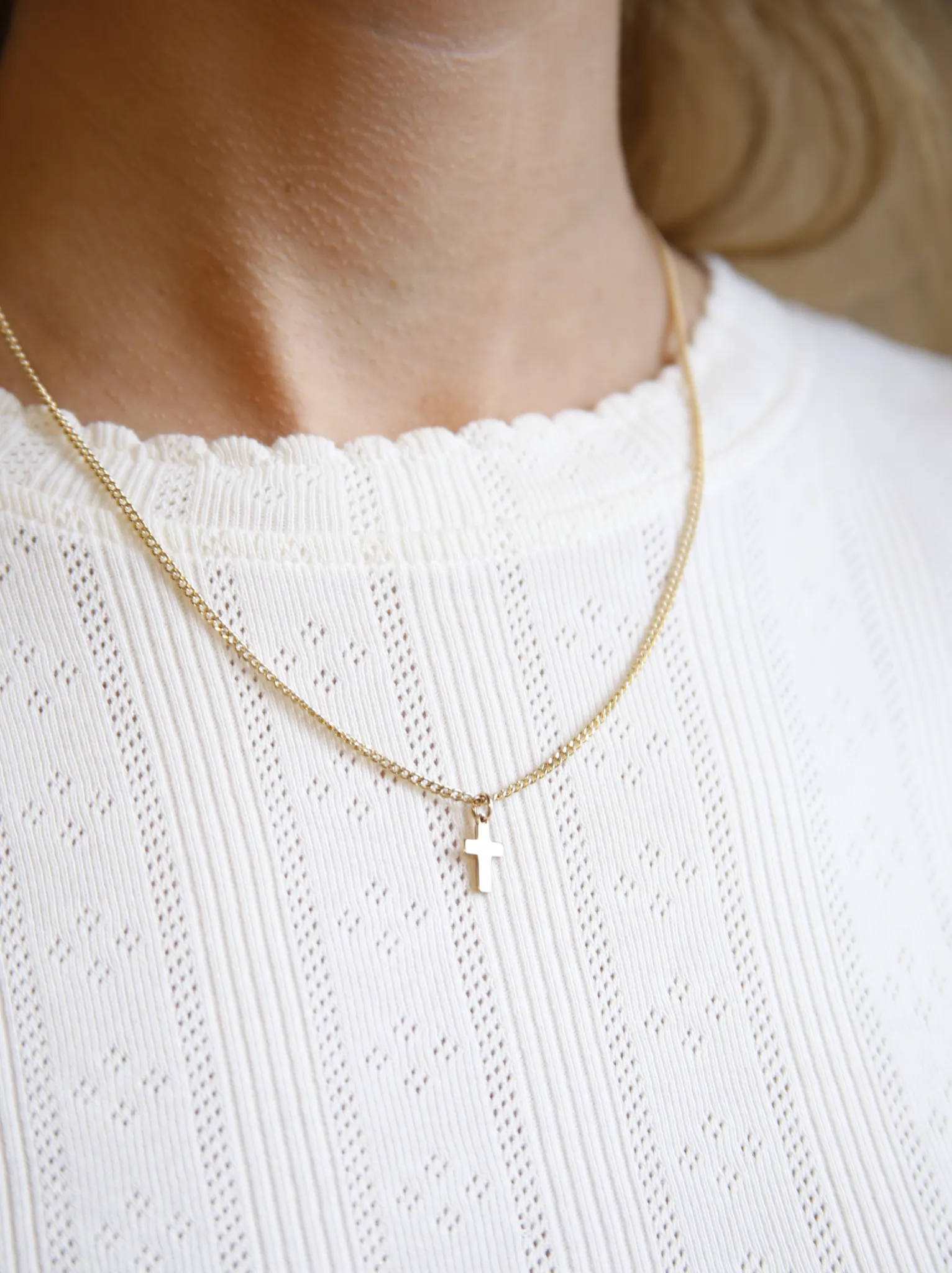 Cross Pendant Curb Chain Necklace sold by Able product image thumbnail 2