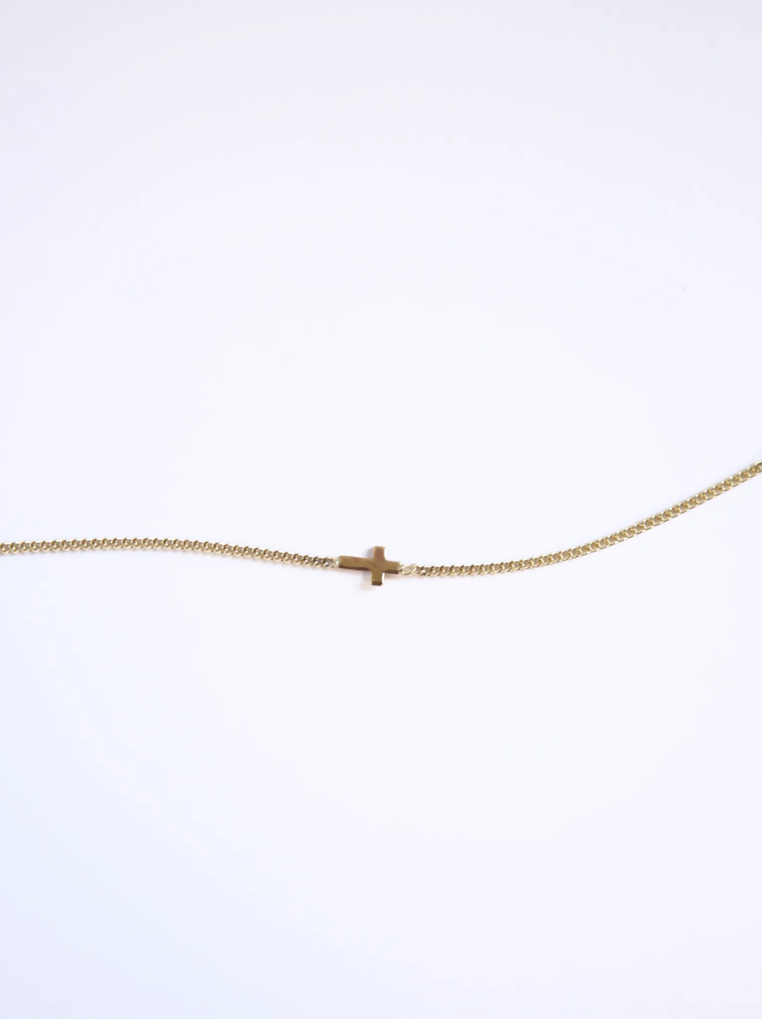 Cross Pendant Curb Chain Bracelet sold by Able