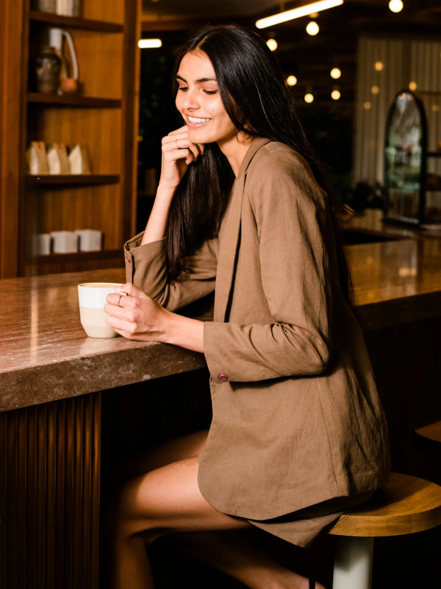 Heather Linen Blazer sold by Able product image thumbnail 5