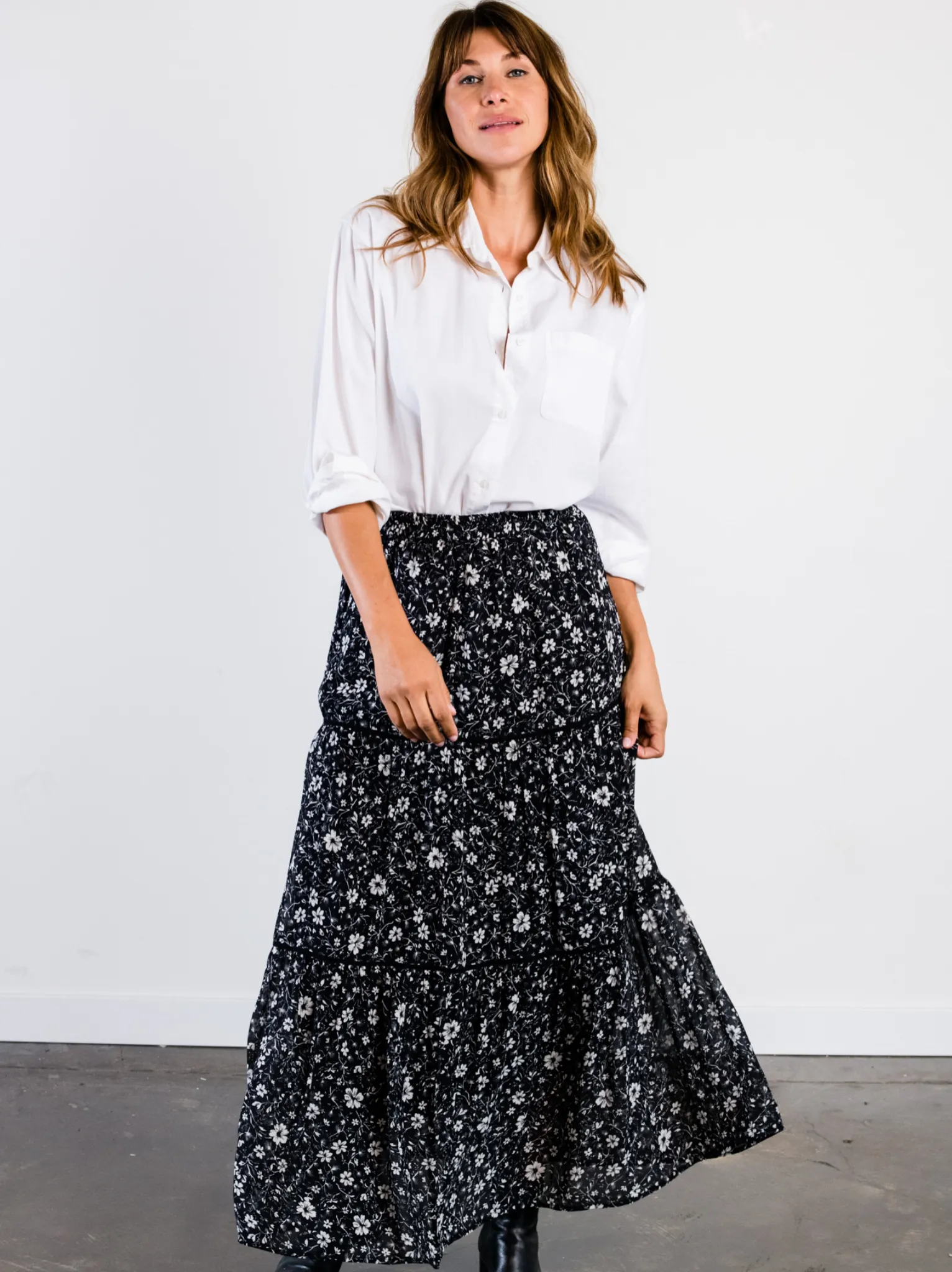 Erin Tiered Maxi Skirt sold by Able product image thumbnail 2