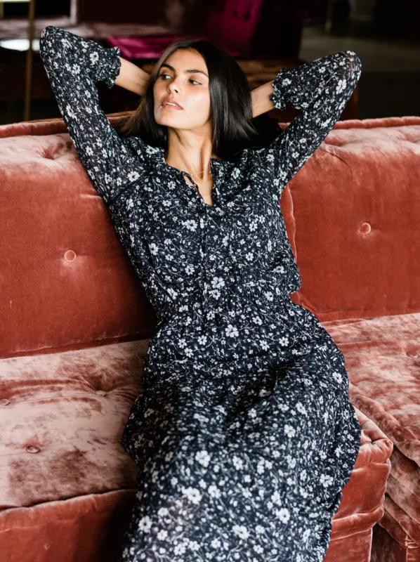 Erin Tiered Maxi Skirt made by Able