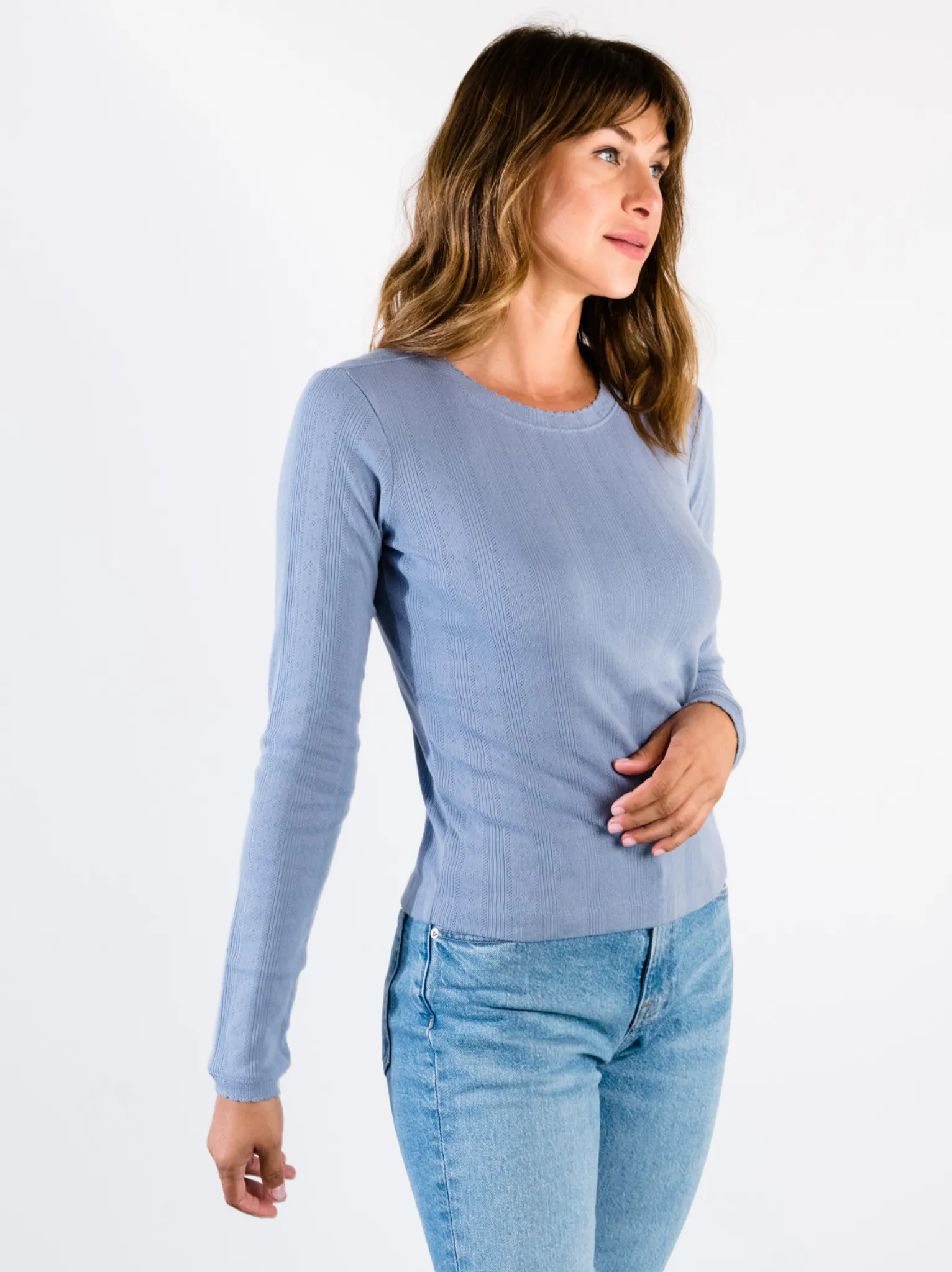 Harper Pointelle Knit Top sold by Able product image thumbnail 3