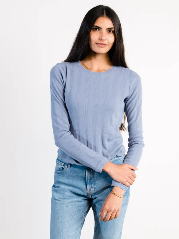 Harper Pointelle Knit Top sold by Able