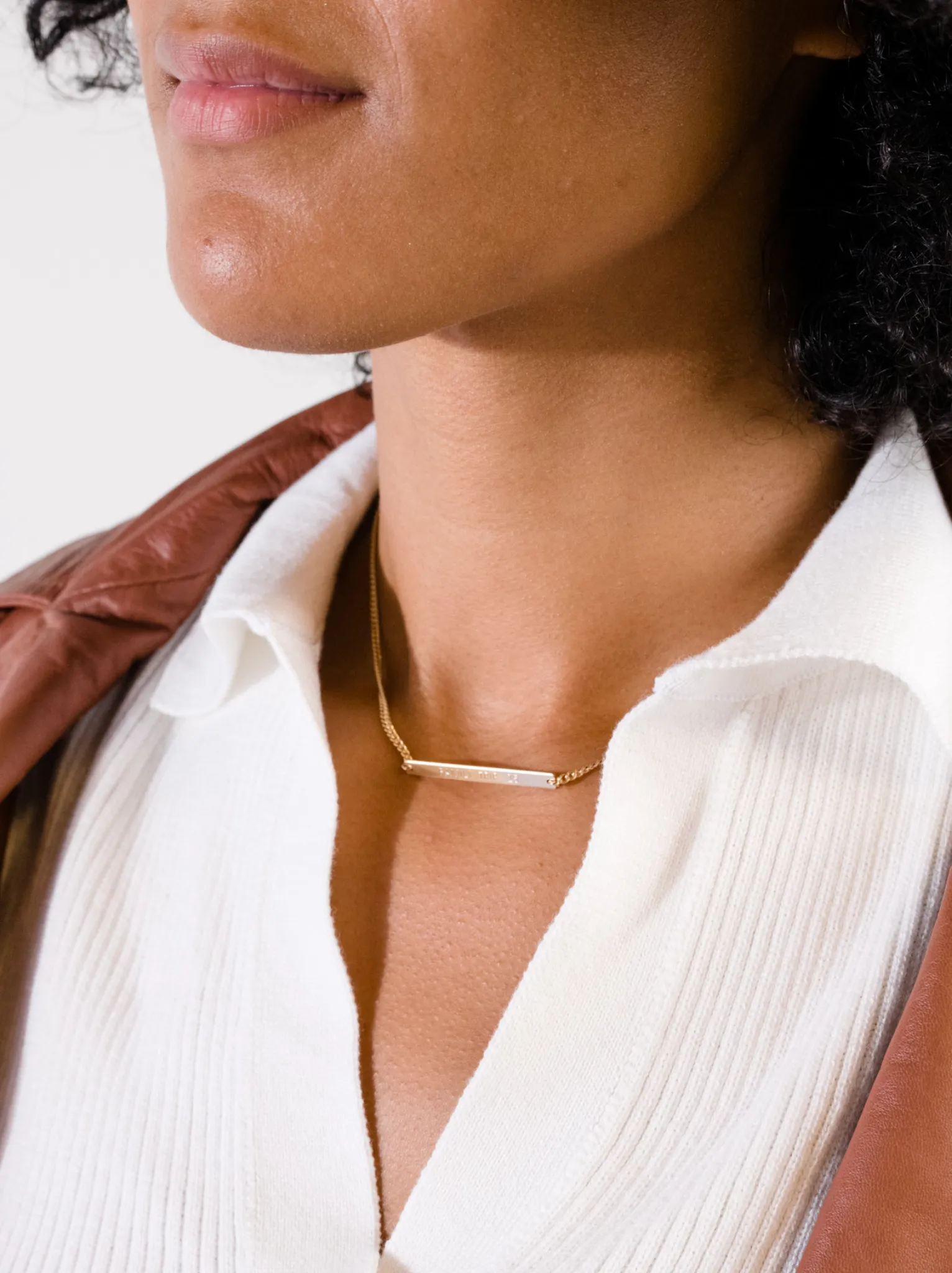 Personalized Curb Chain Necklace sold by Able product image thumbnail 4