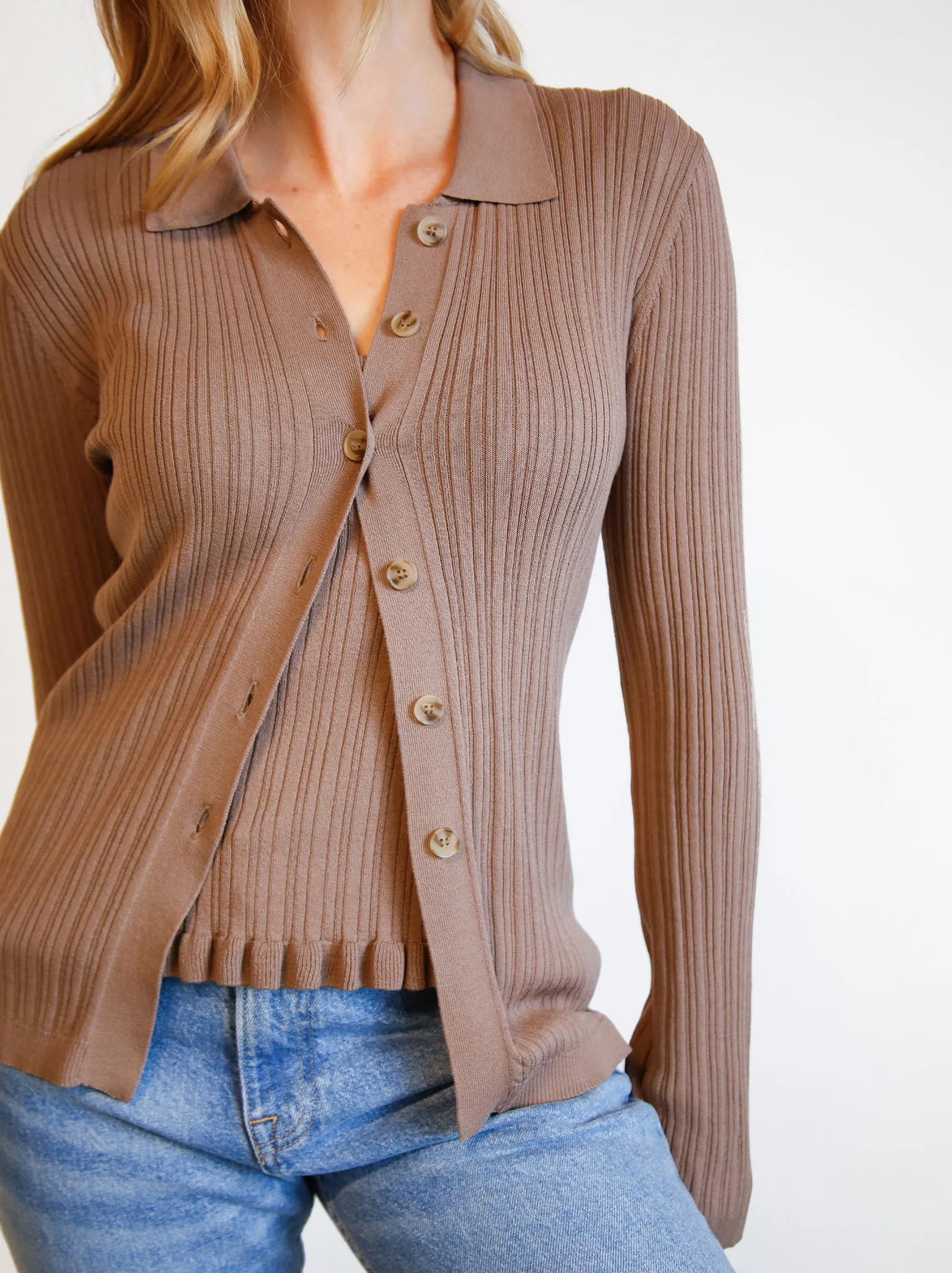 Serena Rib-Knit Cardigan sold by Able product image thumbnail 5