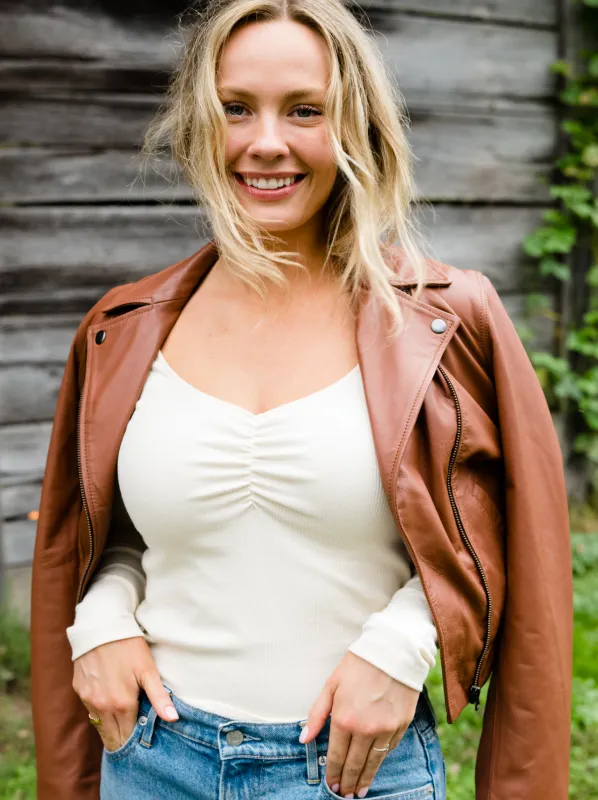 Mya Ruched Top sold by Able