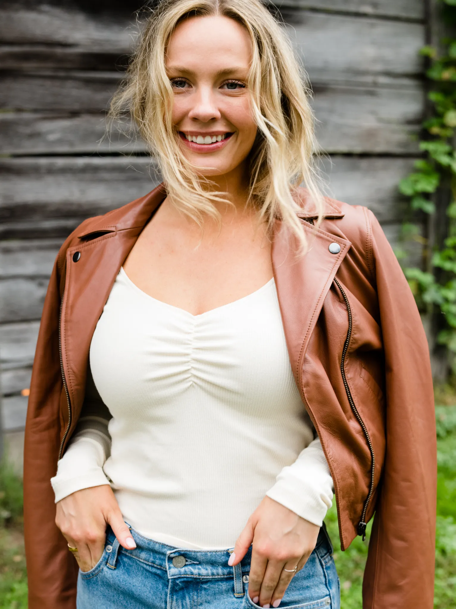 Mya Ruched Top sold by Able
