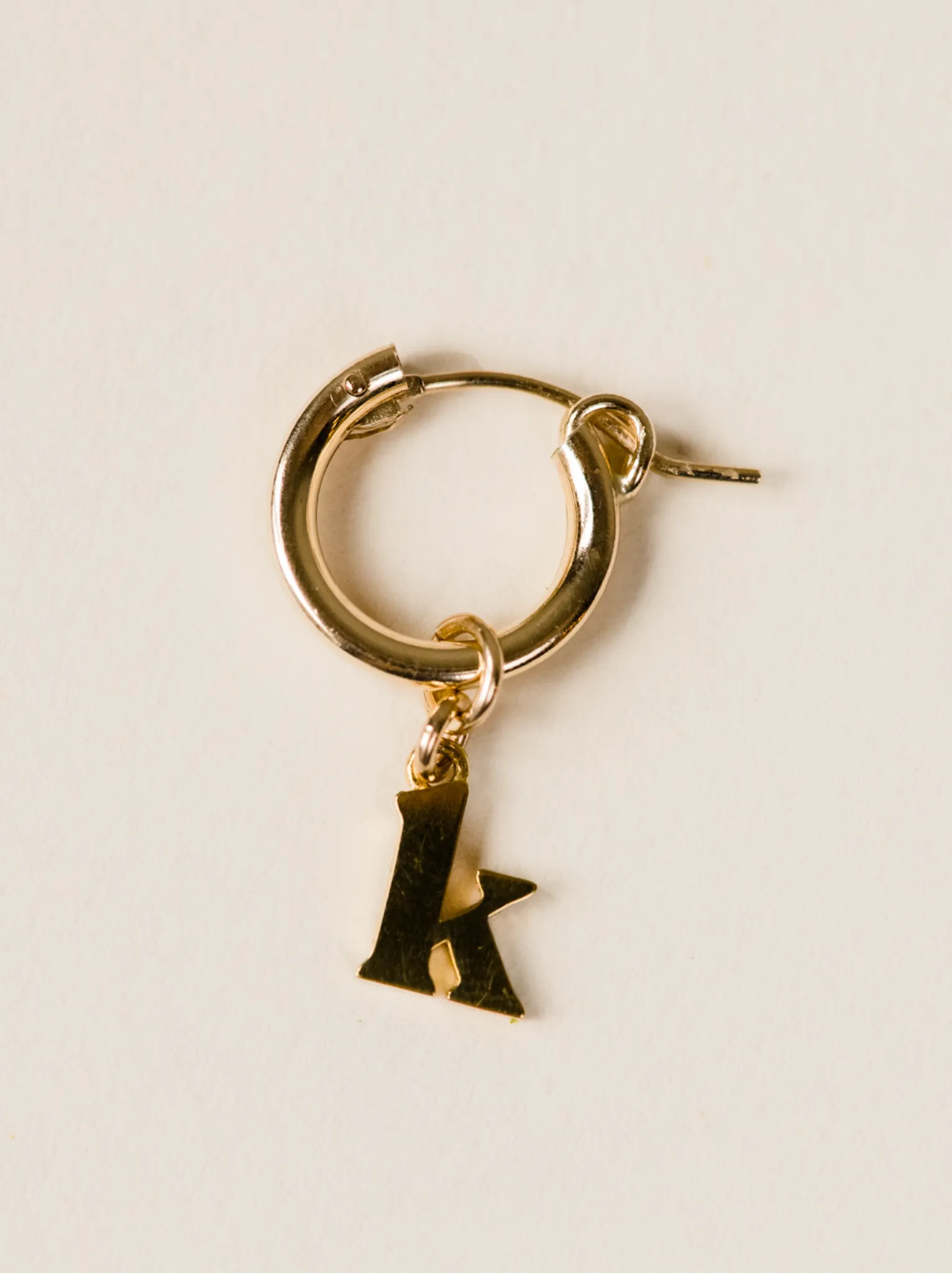 Initial Charm Huggie Hoop sold by Able product image thumbnail 2