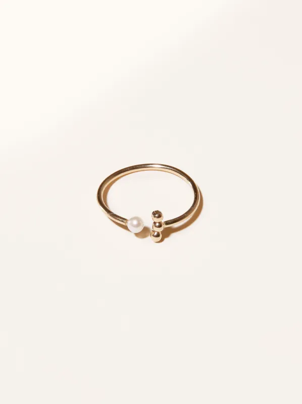 Caesar Open Pearl Ring sold by Able