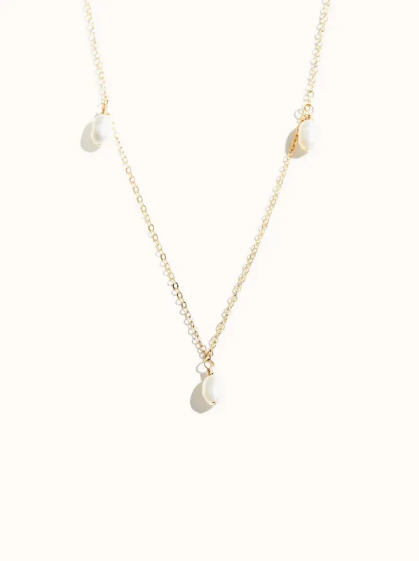 Triple Pearl Necklace sold by Able