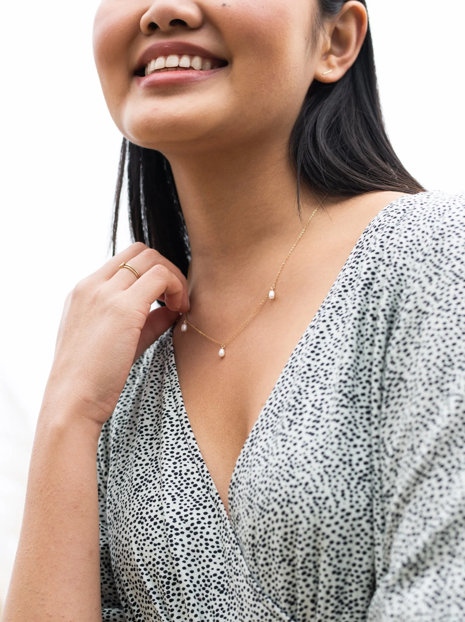 Triple Pearl Necklace sold by Able product image thumbnail 2