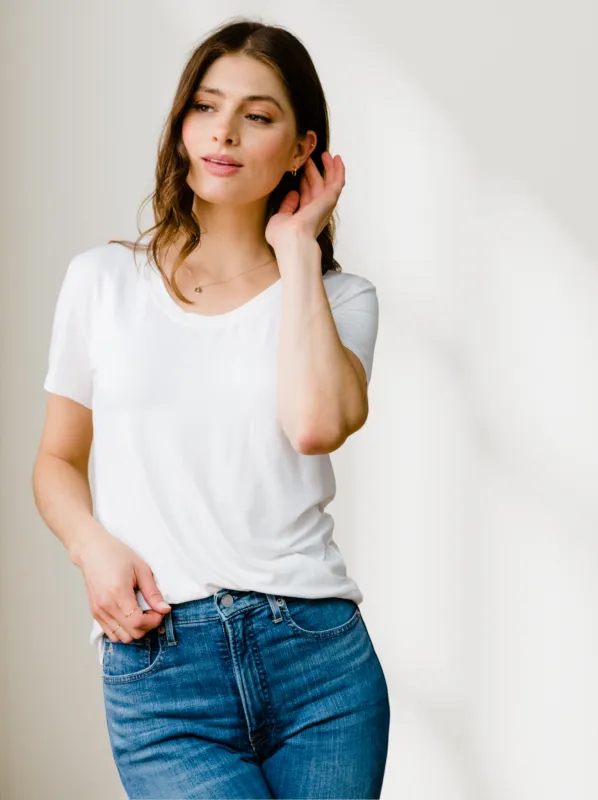 Mae Drapey Tee sold by Able